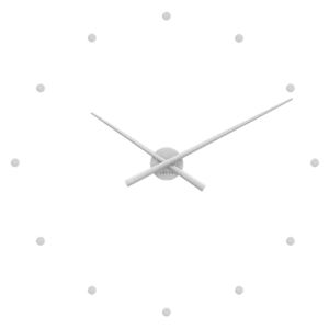 Zegar ścienny Lavvu 3D srebrny, śr. 73 cm