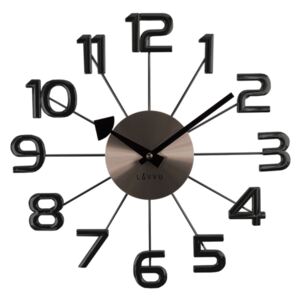 Zegar ścienny Lavvu Design Numerals antracytowy, śr. 37 cm