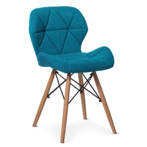 Krzesło Milo 2 niebieski/buk