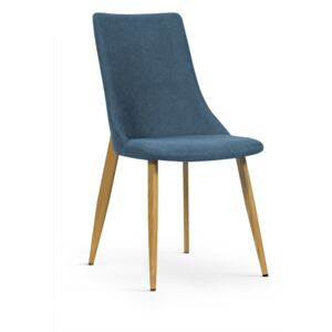 Krzesło ELIZA niebieski morski/dąb ( DK271)