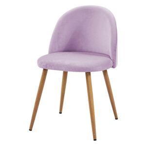 Krzesło SONG plaster miodu/ różowy/ noga dąb