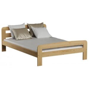 Łóżko drewniane Klaudia 120x200 z materacem kieszeniowym