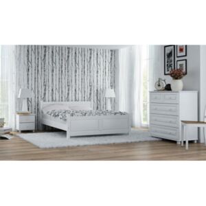 Łóżko drewniane Lena 180x200 białe