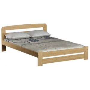 Łóżko drewniane Lidia 140x200 z materacem kieszeniowym