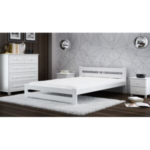 Łóżko ekologiczne drewniane Oliwia 180x200 Białe