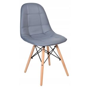 Krzesło tapicerowane DSW Lyon - szary