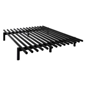 Czarna rama łóżka z drewna sosnowego Karup Design Pace Black, 180x200 cm