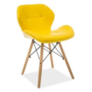 Krzesło MATIAS żółte ★ Wyróżnienie - 3 miejsce w rankingu ZAUFANE SKLEPY 2018
