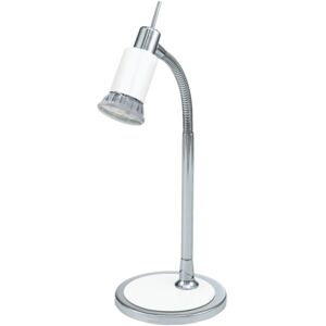 Eglo lampa biurkowa ERIDAN chrom/biały 90838