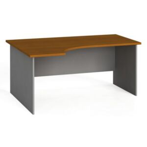 Stół biurowy ergonomiczny 160x120 cm, czereśnia, lexy