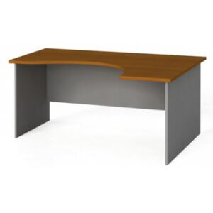 Narożny stół biurowy, zaokrąglony 160x120 cm, czereśnia, prawy