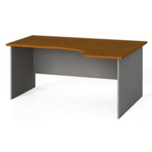 Stół biurowy ergonomiczny 160x120 cm, czereśnia, prawy