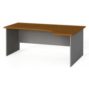 Stół biurowy ergonomiczny 180x120 cm, czereśnia, prawy