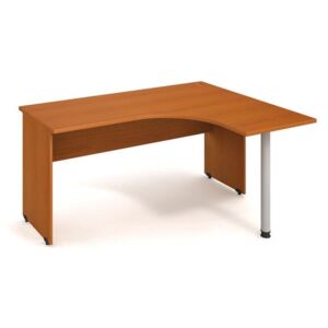 Stół ergo lewy, 1600 x 1200 x 755 mm, buk