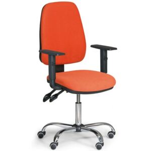 Krzesło biurowe ALEX - pomaranczowe