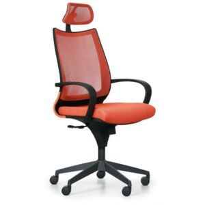 Krzesło biurowe Futura, pomarańczowo/czarne