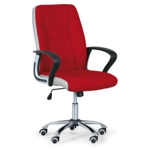 Fotel biurowy FLIN TEX, czerwony