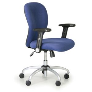 Krzesło biurowe Praktik, niebieski