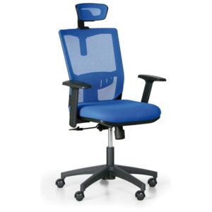Krzesło biurowe Uno, niebieskie