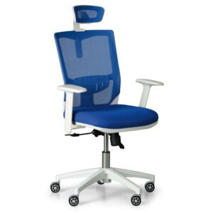 Krzesło biurowe UNO White, niebieski