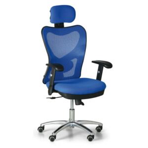 Krzesło biurowe Herz, niebieskie