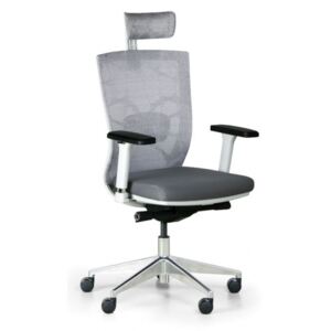 Krzesło biurowe Designo, biały/szary