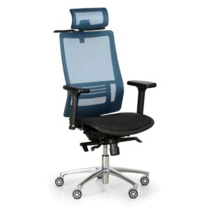 Krzesło biurowe Atol, niebieskie