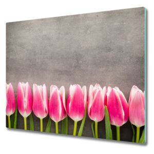 Deska kuchenna Różowe tulipany