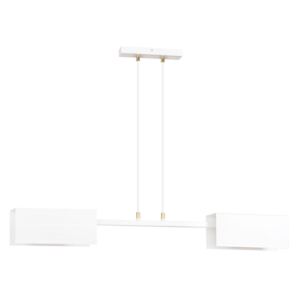 Biała loftowa lampa wisząca z regulacją - D018-Hertis