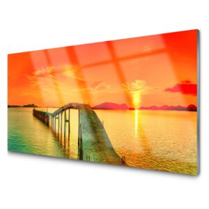 Obraz Akrylowy Most Morze Architektura