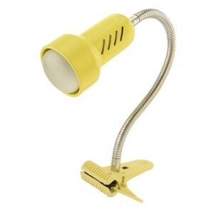 Lampka biurkowa lolek flex klips żółty pastelowy