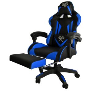 Fotel gamingowy ISO TRADE 8978, czarno-niebieski, 124x63x63 cm