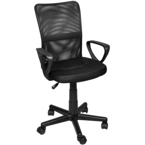Fotel biurowy ISO TRADE, mesh, czarny, 97x61x43 cm