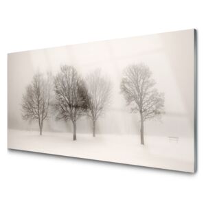 Obraz Akrylowy Śnieg Drzewa Krajobraz
