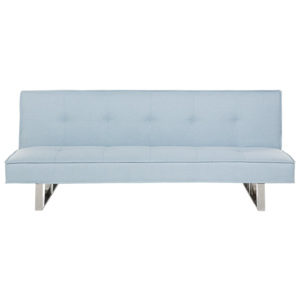 Sofa z funkcją spania jasnoniebieska - kanapa rozkładana - wersalka - 200 cm DERBY