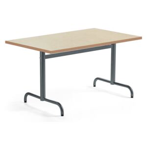 Stół PLURAL, 1200x800x720 mm, linoleum, beżowy, antracyt