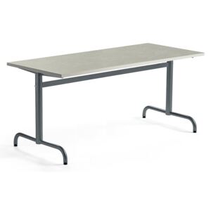 Stół PLURAL, 1600x700x720 mm, linoleum, szary, antracyt
