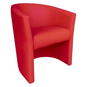 Fotel CLUB Eco skóra D15 czerwony