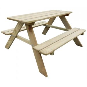 Stół piknikowy dla dzieci 89x89,6x50,8 cm, drewno sosnowe FSC