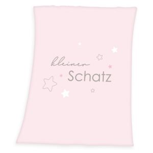 Koc Kleiner Schatz różowy, 75 x 100 cm
