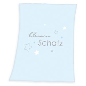 Koc Kleiner Schatz niebieski, 75 x 100 cm