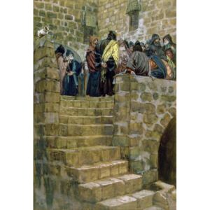Reprodukcja The Evil Counsel of Caiaphas illustration for 'The Life of Christ' c 1886-96, James Jacques Joseph Tissot
