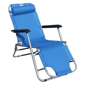 Fotel plażowy składany Tampico niebieski PATIO