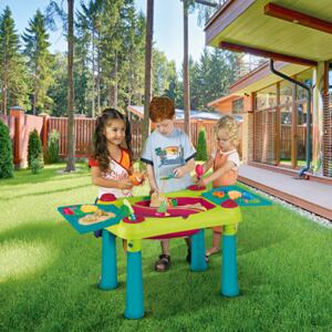 Stół edukacyjny dla dzieci Creative Play Table turkusowo-czerwony KETER
