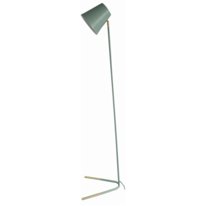 Zielona lampa stojąca z detalami w złotej barwie Leitmotiv Noble
