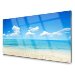 Panel Szklany Morze Błękitne Niebo