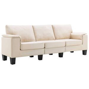 Trzyosobowa ekskluzywna kremowa sofa - Ekilore 3Q