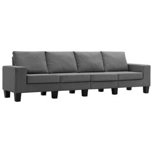 Ponadczasowa 4-osobowa sofa ciemnoszara - Lurra 4Q