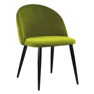 Krzesło KALIPSO zielone oliwkowe materiał BL-75 - Zielony || Oliwkowy