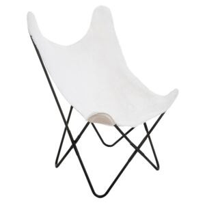 Krzesło ATMOSPHERA Teddy, białe, 101x70x79 cm